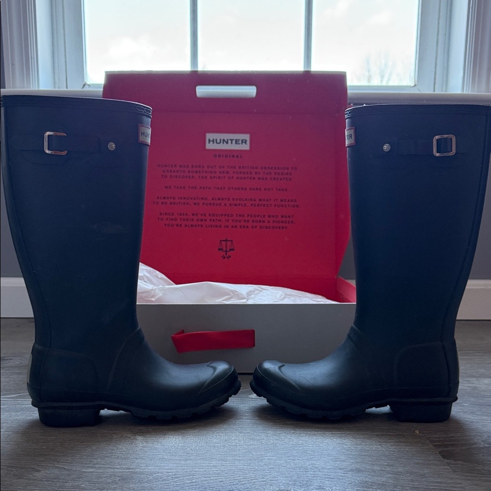 Hunter Classic Black Waterproof Boots - Picture 3 of 8